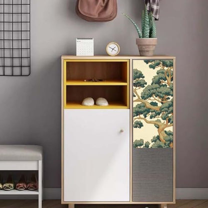 OLYCRAFT 3 Sheets Rub on Transfers 6x12 Inch Oriental Trees Furniture Transfers Self-Adhesive Waterproof Transfer Stickers Tree Rub on Decals for Wood Glass Porcelain Dressers Home Decor - style: Oriental Tree