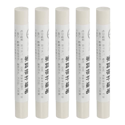 uxcell Furniture Repair Crayons, 5Pcs - Wood Wax Filler Stick, Furniture Markers Touch Up - for Scratches Holes Tables Desks Wooden Floors Cover Ups, Gray Chicken Wings Wood - color: Gray Chicken Wings Wood