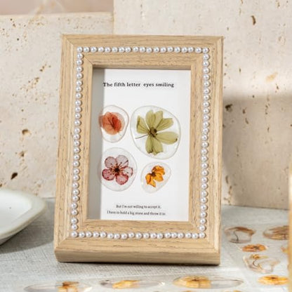 66 Pcs 3D Epoxy Dried Flower Stickers for Scrapbooking - color: The Echoes of Nature