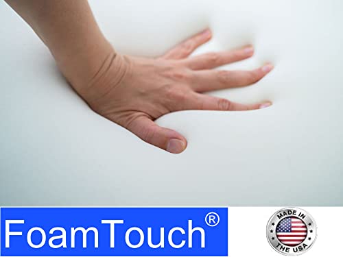 FoamTouch Upholstery Foam Cushion High Density 5" Height x 18" Width x 32" Length Custom Cut