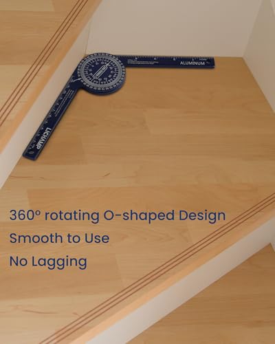 Lichamp Contour Gauge Profile Tools with Miter Saw Protractor Angle Finder