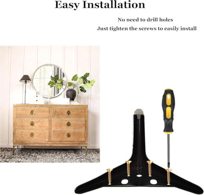 4.7 inch/12cm Brushed Bronze Color Metal Furniture Legs Set of 4 - color: Brushed Bronze, size: 4.7 inch