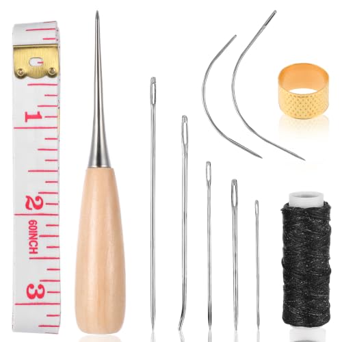 Ouligay 11 PCS Upholstery Needle and Thread Kit,