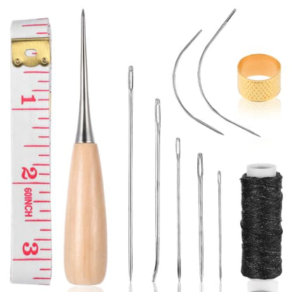 Ouligay 11 PCS Upholstery Needle and Thread Kit,