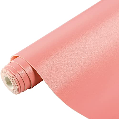 Ramya Smooth Solid Color Light Pink Faux Leather Sheets 1Rolls 12"X53"(30cm X 135cm),Faux Leather is Great for Handmade DIY Craft Projects, Bows,Leather Earrings (Light Pink) - color: Light Pink
