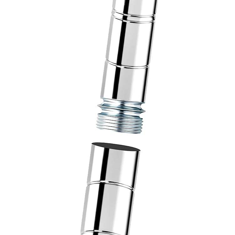8 Pack Wire Shelving Post Coupler Connector for 1 Inch 25.4mm Diameter Storage Shelves Metal Rack Pole with 0.047" 1.2mm Thickness Coarse Thread, Shelf Unit Post Extension Kit Connection Nuts - style: Post Connector 8 Pack