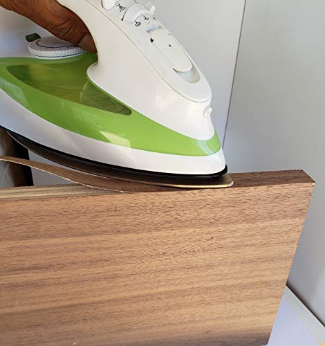 Edge Banding-EBQuick-Real Un-Finished Wood Veneer Tape, Sanded Perfectly, Pre-Glued with Hot Melt Adhesive, Easy Application Iron-On. Flexible, 13/16” Wide-Made in USA. (Alder-UF-12' LF Roll) - color: Alder-UF-12' LF Roll