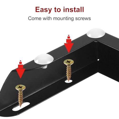 1.18 Inch Metal Furniture Legs Set of 4, Heavy Duty Furniture Feet Minimalist Design Sofa Feets DIY Replacement Parts for TV Cabinet, Coffee Table (Black) - color: Black