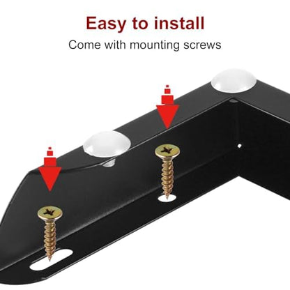 1.18 Inch Metal Furniture Legs Set of 4, Heavy Duty Furniture Feet Minimalist Design Sofa Feets DIY Replacement Parts for TV Cabinet, Coffee Table (Black) - color: Black