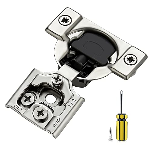 Ravinte 1/2 Inch Overlay Soft Close Hinge Kitchen Cabinet Hinges 50 Pack - size: 1/2 inch Overlay