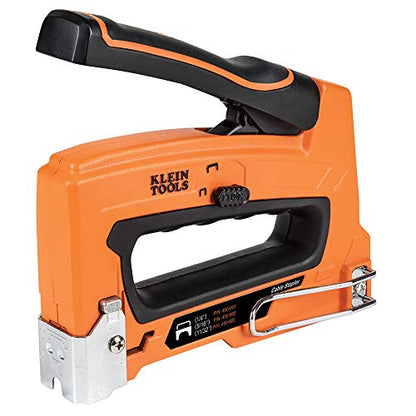 Klein Tools 450-100 Heavy Duty Stapler for Voice, Data, Video and Nonmetallic Sheathed Cable Fits 1/4-, 5/16-, and 19/32-Inch Staples