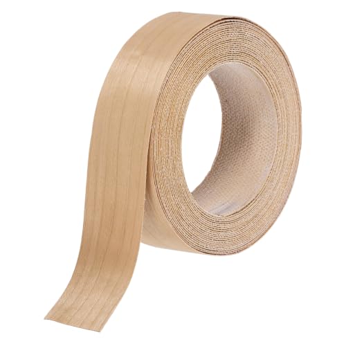 uxcell 1.5" x26 ft Veneer Edge Banding, Pre-Glued Iron on, Cherry - color: Cherry, size: 1.5" x 26 ft
