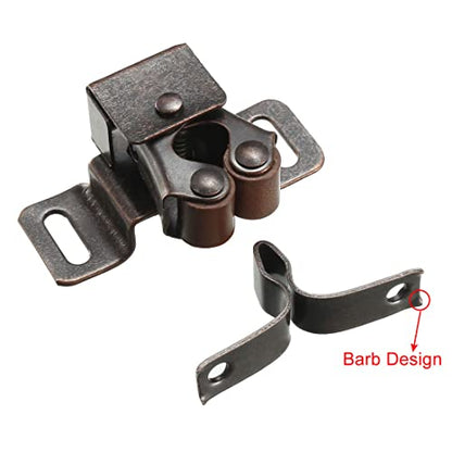 uxcell Retro Cabinet Closet Door Double Roller Catch Iron Ball Latch