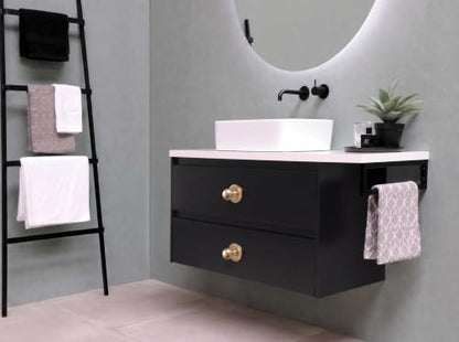 Goo-Ki Cabinet Knobs with Backplate, Champagne Bronze, 6 Pack - color: Champagne Bronze, style: Radiant Crest Style