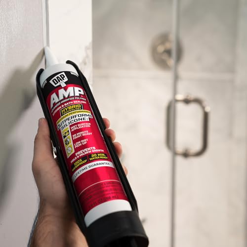 DAP AMP Kitchen and Bath Sealant, White, 9 Oz (7079800762)