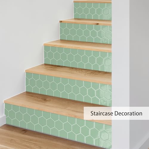10-Sheet Hexagon Peel and Stick Kitchen Backsplash Tiles,Honeycomb Waterproof Self-Adhesive Wall Tile Stick on Backsplash for Kitchen,RV and Bathroom(Sage Green,12"×12") - color: Sage Green