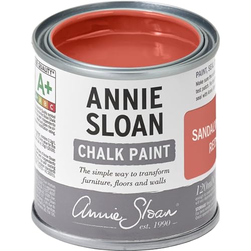 Annie Sloan Chalk Paint® (Sandalwood Red, 120 ml/4.06 Fl Oz) a unique decorative paint for furniture, cabinets and home décor with no sanding or priming - color: Sandalwood Red, size: 4.06 Fl Oz (Pack of 1)