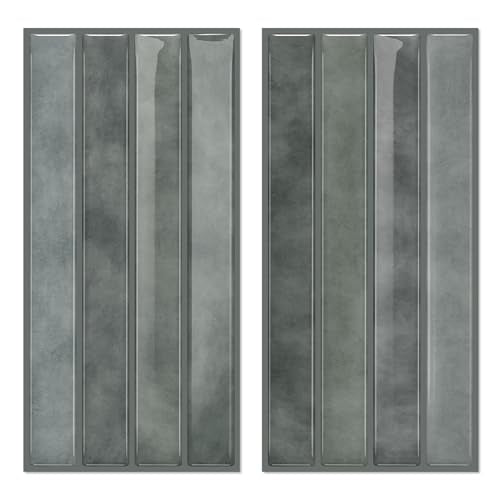 VICCI Subway Tile Stickers, Modern Gray, 4.72x9.68 Inch, 20-Sheet - color: Modern Gray