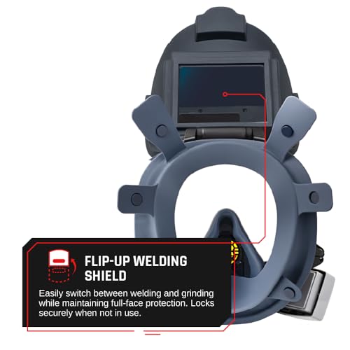 Parcil Distribution WF-101 Auto-Darkening Full Face Welding Respirator Mask