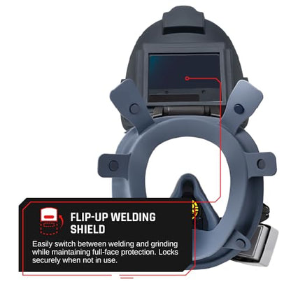 Parcil Distribution WF-101 Auto-Darkening Full Face Welding Respirator Mask