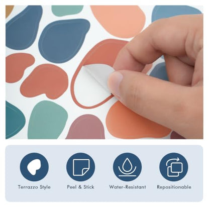 720 Pcs Boho Terrazzo Stickers - style: Terrazzo