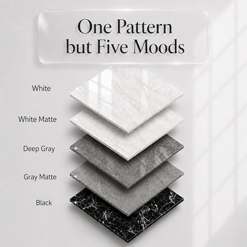 Very Berry Sticker Marble Contact Paper (White, 39" x 118", 2 Pack) - color: White, size: 39" x 118" (2-pack)