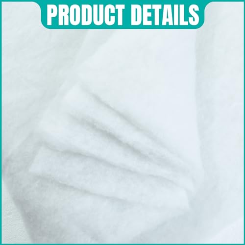 HOMBYS Upholstery Batting Medium Thick, Quilt Batting by The Roll, Dacron Upholstery Cushion Warp-48 inch Wide x 10 Yards - size: 48 inch Wide x 10 Yards