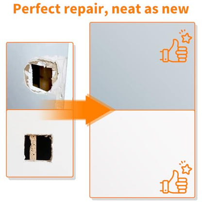 Wall Patch Drywall Repair Kit, 10 x 10 Inch, Self-Adhesive Mesh Patch, Permanently Repairs Damaged Large Walls Hole and Ceilings - size: 10in