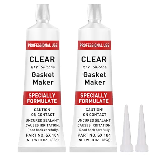 1DFAUL RTV Silicone Gasket Maker, High Temp Silicone Resist Oil, Clear,170g - color: Transparent, size: 170g