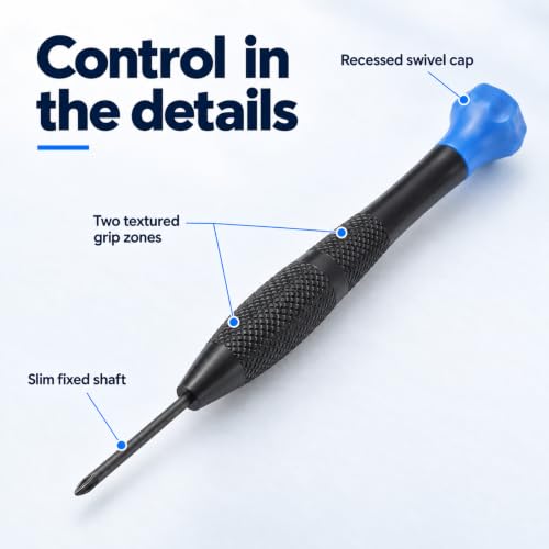 6 PCS Precision Screwdriver Set Magnetic Electronics Repair Tool Kit - color: Black, size: 6PCS