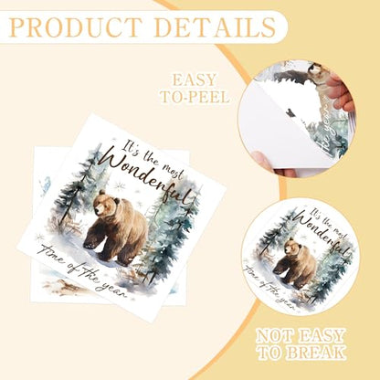 16 Pcs Winter Animals Rub-On Transfers for Furniture & Crafts - style: Winter Animals