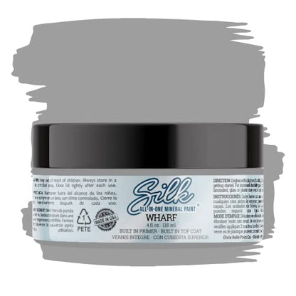Dixie Belle Silk All-In-One Mineral Paint - Wharf (4oz) - color: Wharf, size: 4 Fl Oz (Pack of 1)