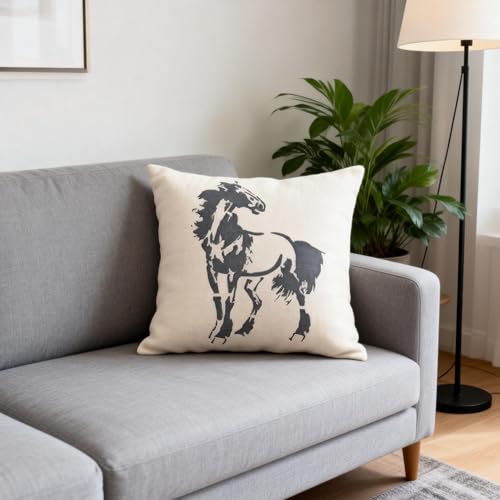 TIAMECH A4 Reusable Horse Stencil for Painting - style: Galloping Horse