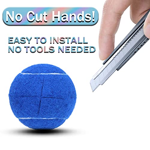 Precut Tennis Balls for Walker and Furniture Legs,4 Pack - color: Dark Blue, size: 4 Pack