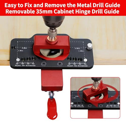 35mm Concealed Hinge Jig with Quick Clamp for Cabinet Doors