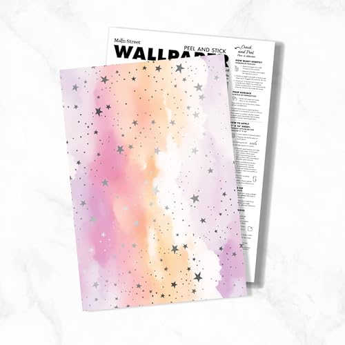 Main Street Peel and Stick Wallpaper Sheets, Cloud, 12-Pack - style: Cloud SCF Design