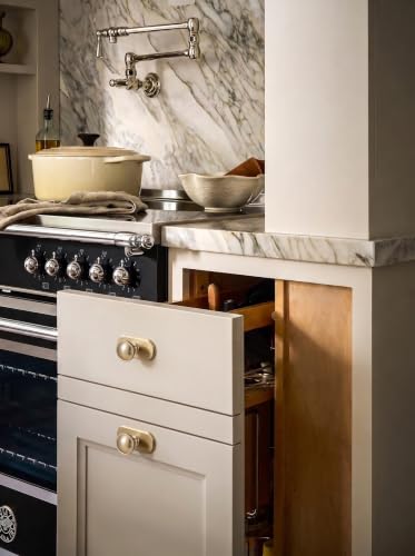 6Pack Champagne Bronze Cabinet Knobs with Backplate Drawer knobs - color: Champagne Bronze, style: Racetrack