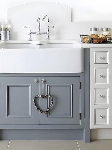 10 Pack Brushed Nickel Cabinet Knobs Satin Nickel Flat Drawer Pulls Kitchen Cupboard Bathroom Dresser Cabinet Hardware Handles Zinc Alloy - color: Brushed Nickel, size: Knob