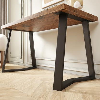 28 Inch Dining Table Legs, 28" W Metal Desk Legs for Table Set of 2 - color: Trapezoidal