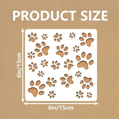 16 Pcs Geometric Abstract Stencils for Painting Reusable Plastic 6×6 Inch Floral Pattern Stencils Drawing Templates for Crafts DIY Wall Canvas Notebook Knit Card Wood - color: Style H