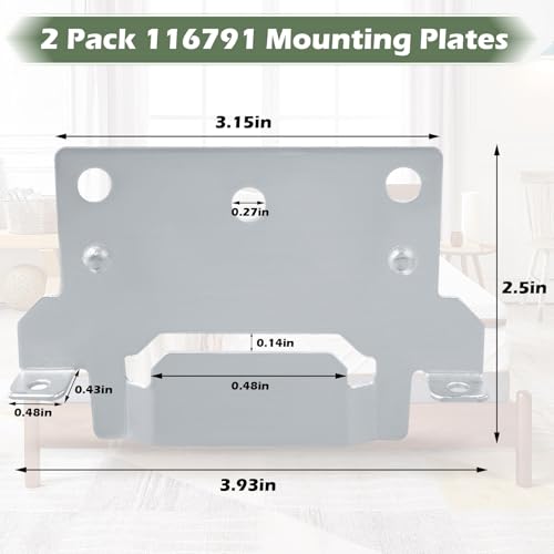 116791 Mounting Plate Bed Frame Mounting Plates/Brackets - color: 2