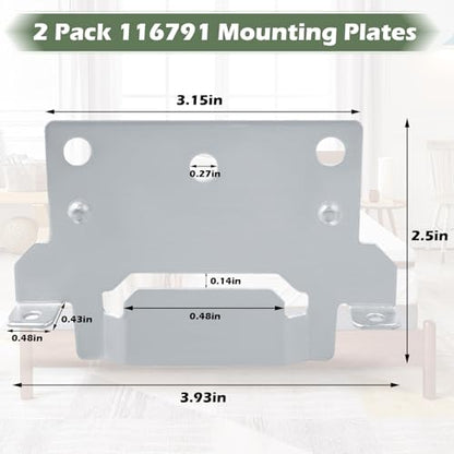116791 Mounting Plate Bed Frame Mounting Plates/Brackets - color: 2