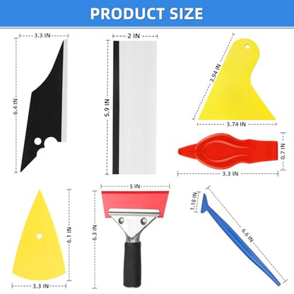 33PCS Window Tint Kit, Felt Squeegee for Vinyl, Window Tint Tools - size: 33 Pack