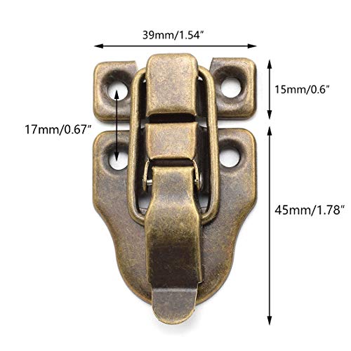SDTC Tech 2-Pack Antique Duckbilled Toggle Latch Bronze