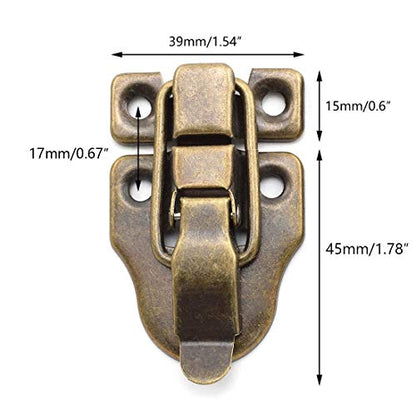 SDTC Tech 2-Pack Antique Duckbilled Toggle Latch Bronze