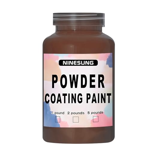 Powder Coating Paint for Metal Surfaces | Car Paint | Building Materials | Powder Paint for Steel Structures, Factories, Buildings, Playgrounds, Gardens (Brown, 4 Ounce) - color: Brown, size: 4 Ounce (Pack of 1)