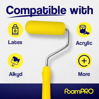Foampro 64 Foam Paint Roller, Pack of 1 - size: Pack of 1, style: Trimmer 4"