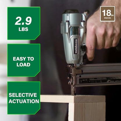 Metabo HPT Brad Nailer, Pneumatic, 18 Gauge, NT50A5
