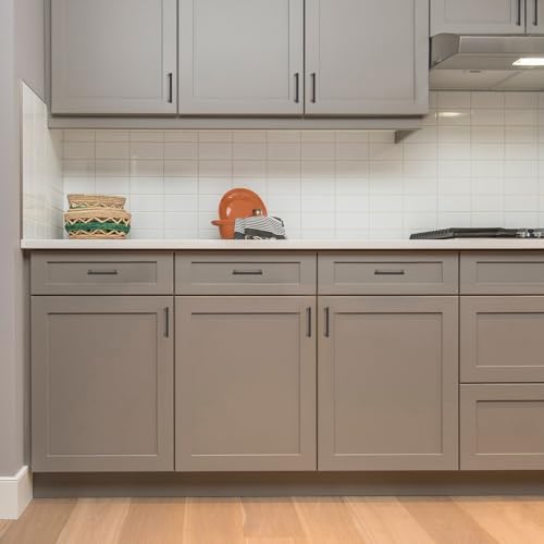 Ravinte Matte Black Square & Solid Cabinet Handles,4 Inch,30 Pack - size: 4 Inch Hole Center