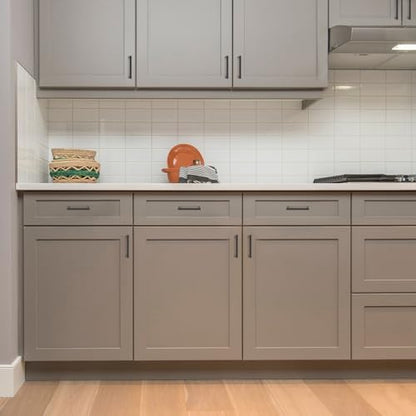 Ravinte Matte Black Square & Solid Cabinet Handles,4 Inch,30 Pack - size: 4 Inch Hole Center